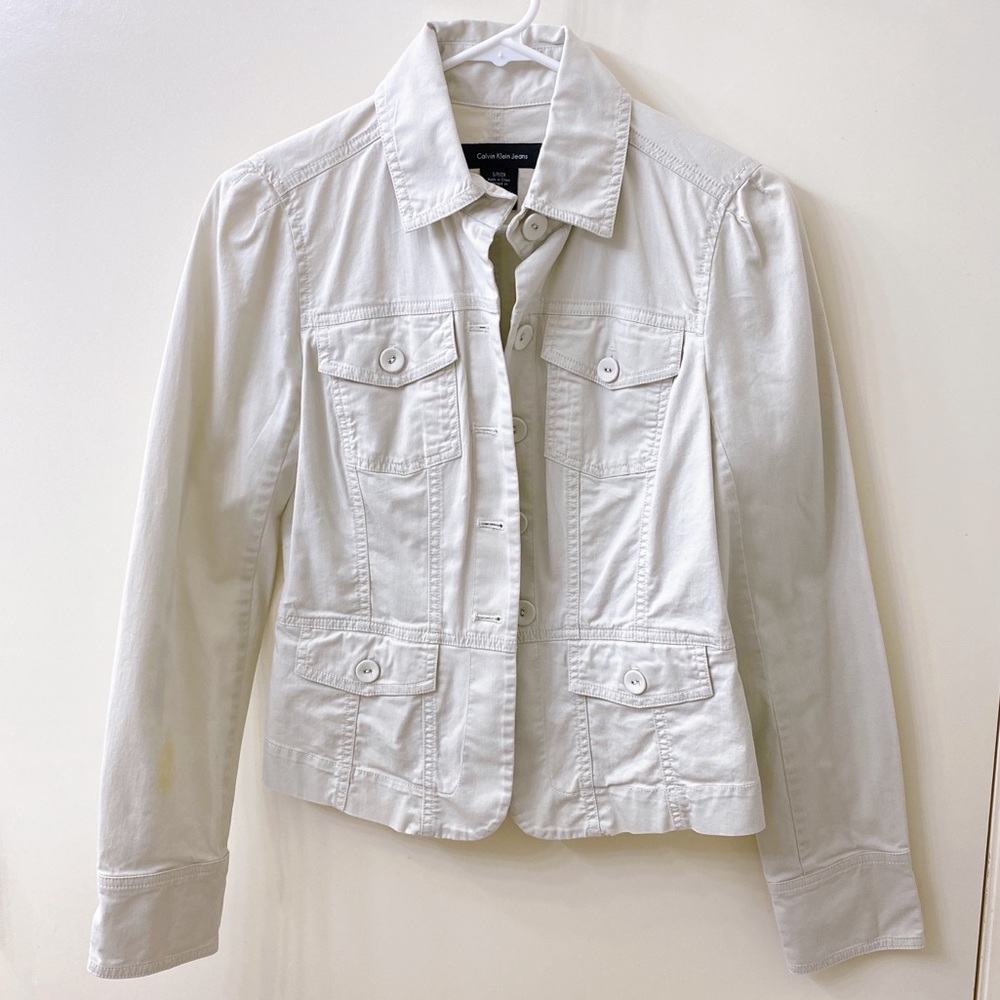 Calvin Klein Jeans: Khaki Jacket